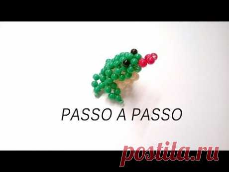 Sapo de Miçangas Passo a Passo