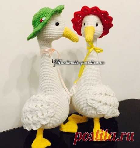 Уточка в шляпке. Вяжем крючком игрушку - Handmade-Paradise