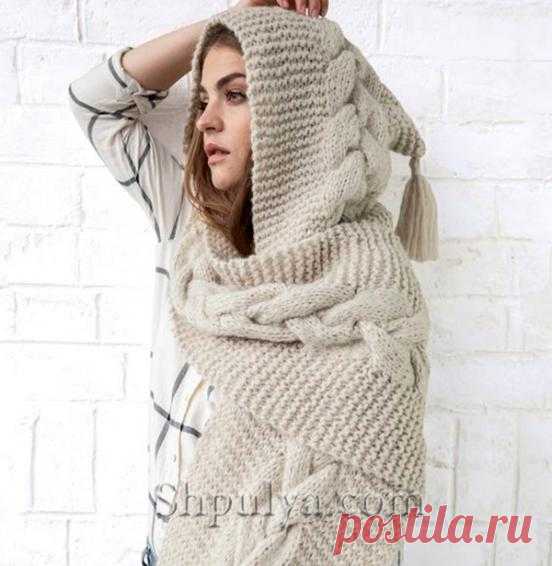 Вязаные аксессуары спицами для женщин — Shpulya.com - схемы с описанием для вязания спицами и крючком