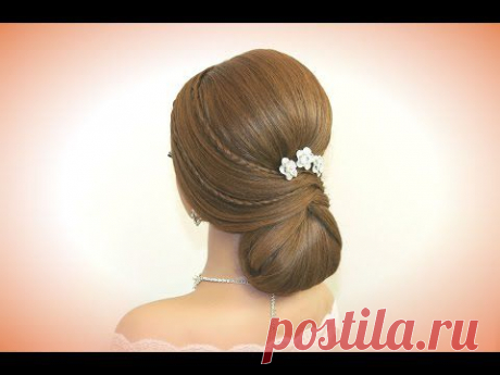 Bridal wedding hairstyles for long hair. Updo hairstyles. - YouTube