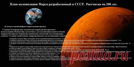 План колонизации Марса за 200 лет