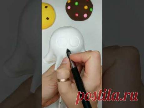 Ghost / Polymer Clay #polymerclay #diy #shotrs #art