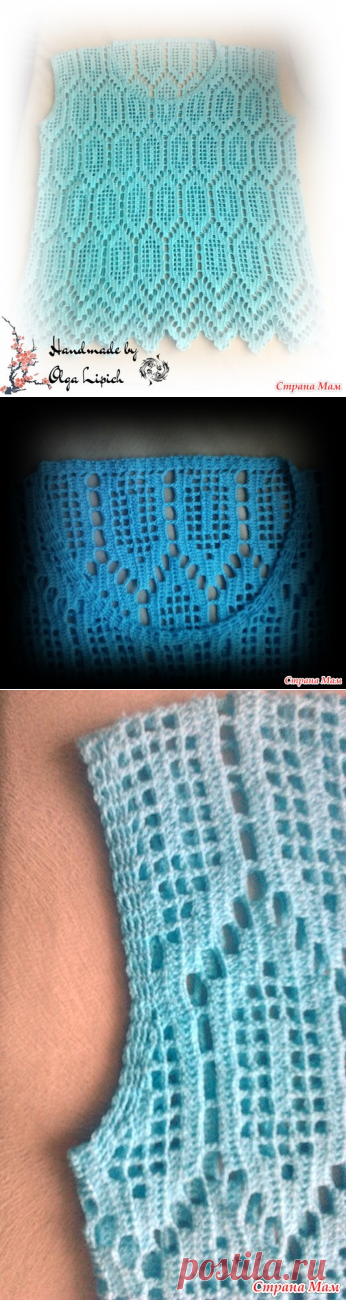 Топ крючком. Поперечное вязание. Филейная техника. - Вязание - Страна Мам