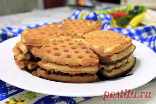Мягкие вафли в вафельнице на газу рецепт с фото пошагово и видео - 1000.menu