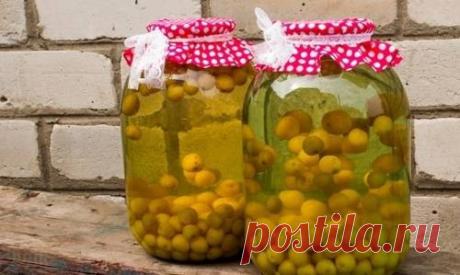 Компот на зиму из желтой черешни - рецепт с фото