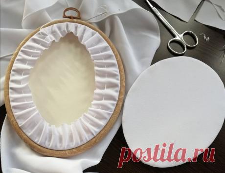 Как оформить вышивку в пяльцы-рамку? | ЗаТВОРница | Яндекс Дзен