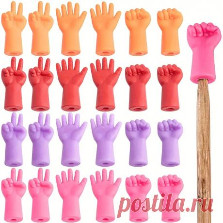 Защитные колпачки для игл для вязания 6 штук милые - Temu Moldova