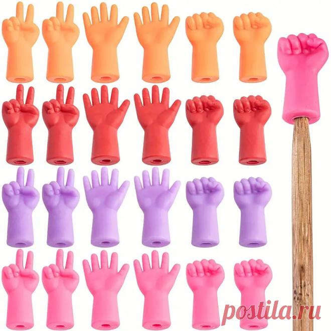 Защитные колпачки для игл для вязания 6 штук милые - Temu Moldova