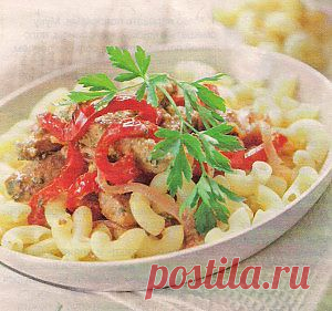Телятина с «рожками» | ХОЗЯЮШКА