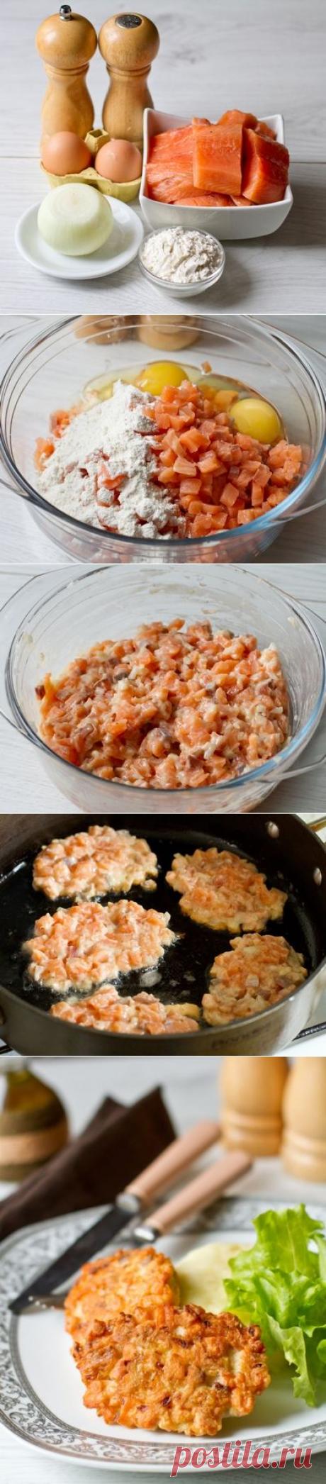 Рубленые шницели из лосося