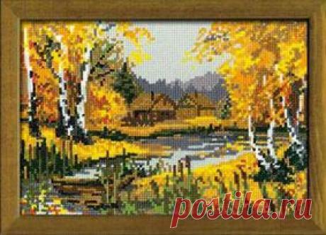 Фабрика Пряжи :: RIOLIS Сотвори сама (Пейзажи) :: №920&quot;Осеннее очарование&quot;
