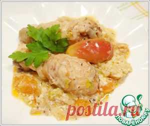 Курица с овощами и яблоком в сливках - кулинарный рецепт
