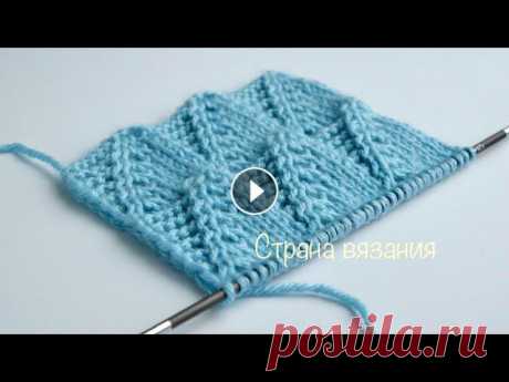 Узоры спицами. Рельефные треугольники. Knitting patterns. Embossed triangles.

пуловер многоцветный спицами