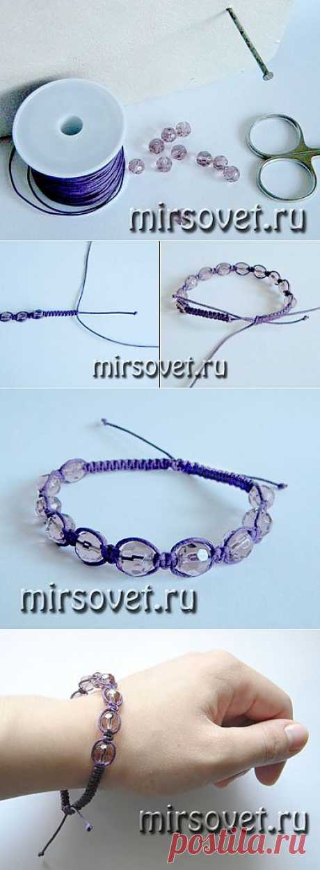 Как сделать браслет Шамбала своими руками | Самоделкино