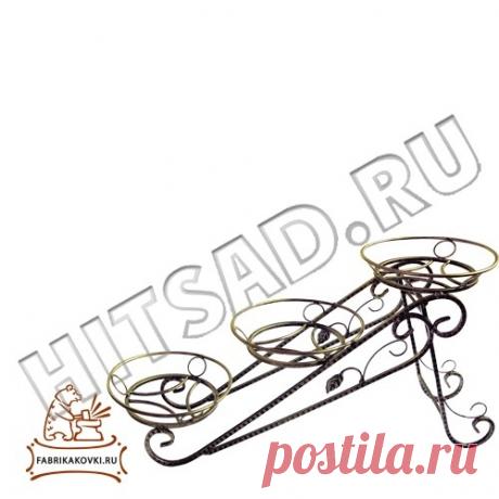 Подставка для цветов 10-443. Размеры:610 x 280 x 730; Вес:5 кг.; Ед. измерения:шт; Материал:Металл