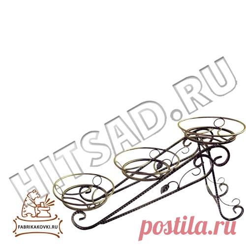 Подставка для цветов 10-443. Размеры:610 x 280 x 730; Вес:5 кг.; Ед. измерения:шт; Материал:Металл