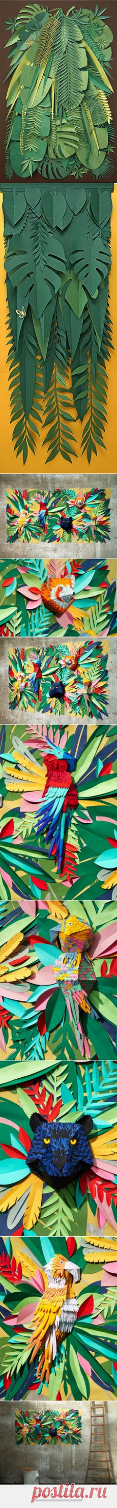 Vegetable mood paper cut Michel Hasson | БУМАГА