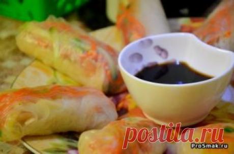 Спринг- роллы с кальмарами и овощами / пошаговый рецепт с фото на ProSmak.ru
