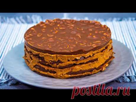 МОЙ торт СНИКЕРС за 5 минут! Никакой духовки, муки и желатина!
