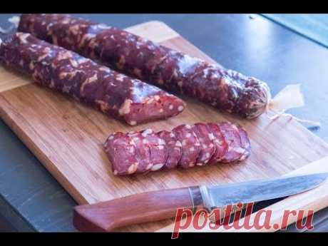 Сыровяленая колбаса из рубленного мяса
