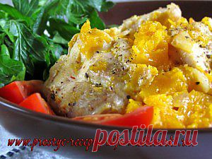 Курица тушеная с тыквой в мультиварке | Простые рецепты для мультиварки