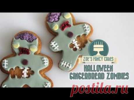 Zombie gingerbread men cookies