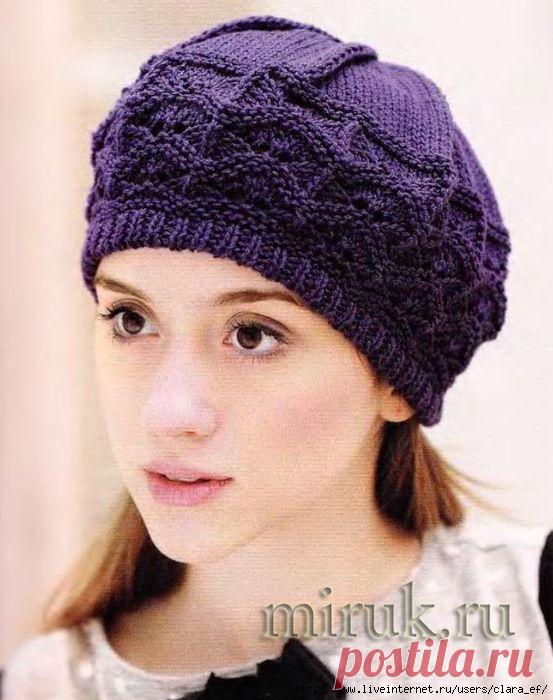 спицы связать берет с козырьком: 3  изображений найдено в Яндекс.Картинках