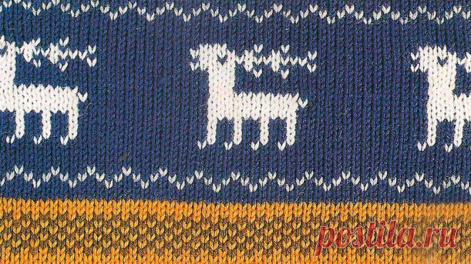 Узор № 138 - жаккардовый северный мотив. Схему вязания и условные обозначения вы сможете увидеть на сайте.