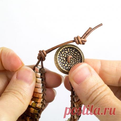 Эффектный браслет своими руками (фото-мастер-класс) — Рукоделие