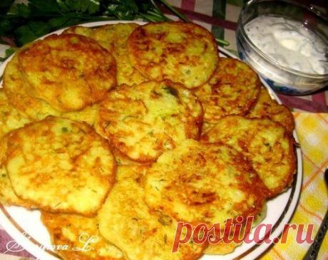 Картофельно-кабачковые оладьи