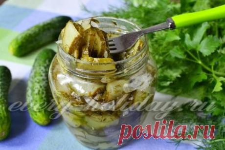 Салат из огурцов на зиму &quot;Зимний король&quot;, стерилизация не требуется