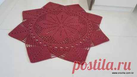 Tapete estrela simples – Passo a passo parte 2 | Croche.com.br