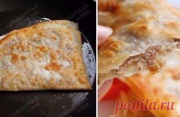 Готовим ленивые чебуреки