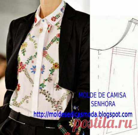 CAMISA BÁSICA - Moldes Moda por Medida MOLDE DE CAMISA BÁSICA Molde de camisa para imprimir grátis. O modelo de camisa que hoje proponho é fundamental para as estações Outono e inverno. É uma ca