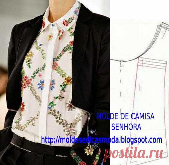 CAMISA BÁSICA - Moldes Moda por Medida MOLDE DE CAMISA BÁSICA Molde de camisa para imprimir grátis. O modelo de camisa que hoje proponho é fundamental para as estações Outono e inverno. É uma ca