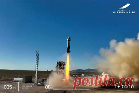Ракета New Shepard с туристами на борту отправилась в суборбитальный полет. Американская частная компания Blue Origin отправила в полет ракету New Shepard с шестью туристами на борту. Среди них оказались один из инженеров корабля Гэри Лай, руководитель Tricor International Марк Хейгл вместе с женой Шэрон, бизнесмен Джим Китчен, а также Марти Аллен и Джордж Нилд.