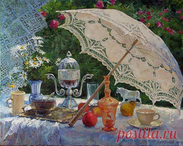 Натюрморт с зонтиком 80-100см. х.м. 2011