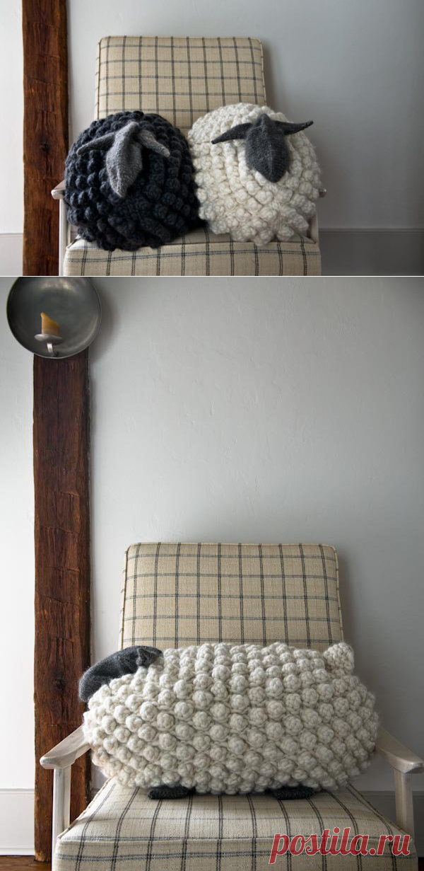 Bobble Sheep Pillow in Gentle Giant | Purl Soho