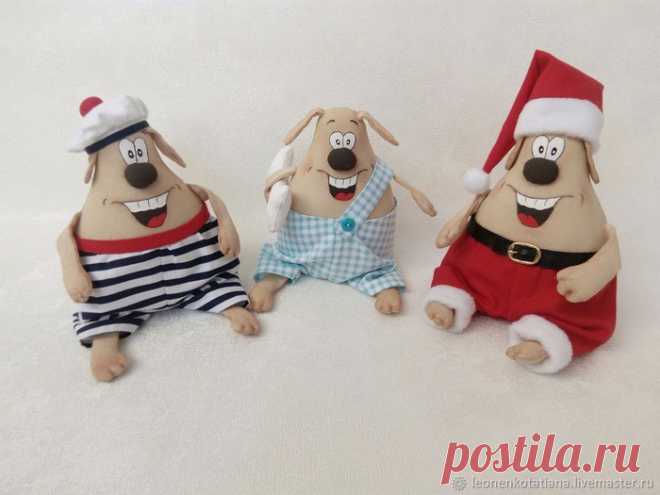 Веселые собачки от Татьяны Леоненко.
