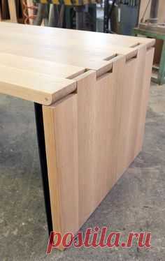 (3) Hinge Extension Dining Table in White Oak Designed by Alessandro Latini for SOBU | Building Stuff