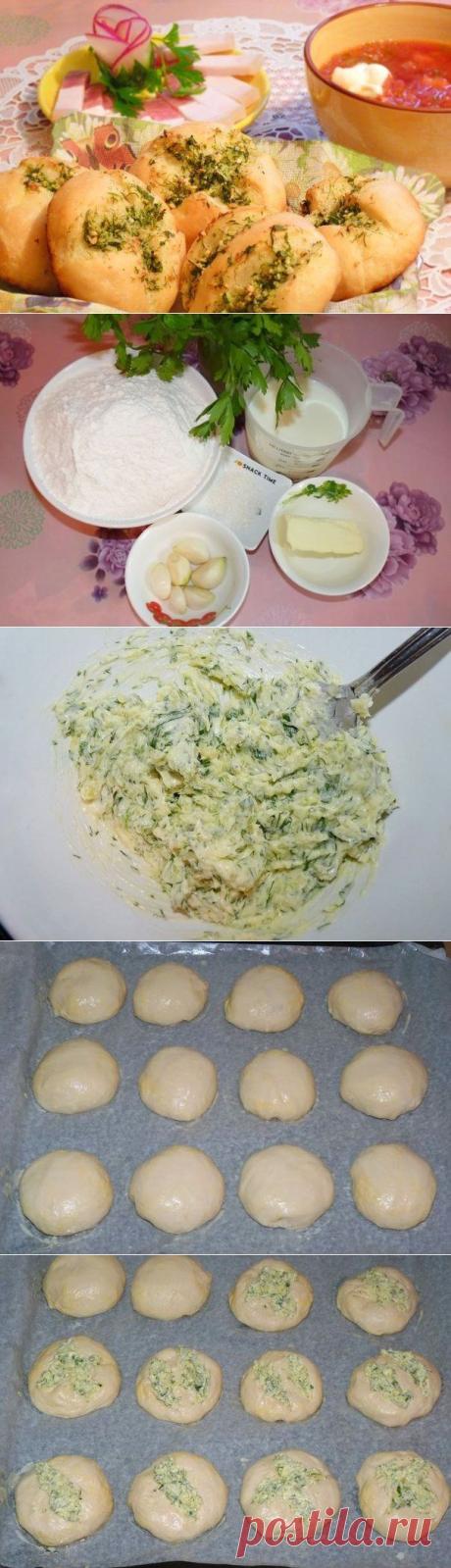 Пампушки с чесноком