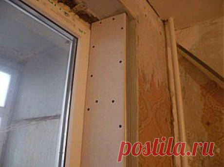 Откосы из гипсокартона своими руками