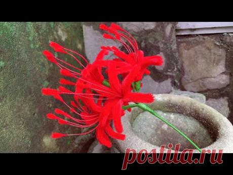 ABC TV | How To Make Red Spider Lily With Pipe Cleaner - Craft Tutorial