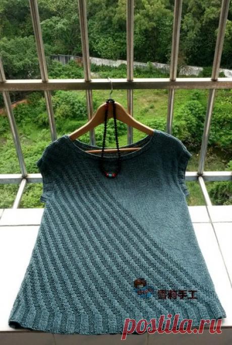 Стильный топ. Спицами. Без перевода. / Обсуждение на LiveInternet - Российский Сервис Онлайн-Дневников