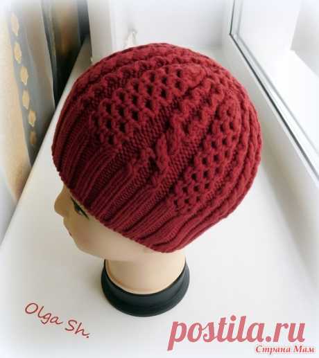 Шапочка &quot;Модница&quot; (Woman of Fashion Hat) + описание - Вязание - Страна Мам