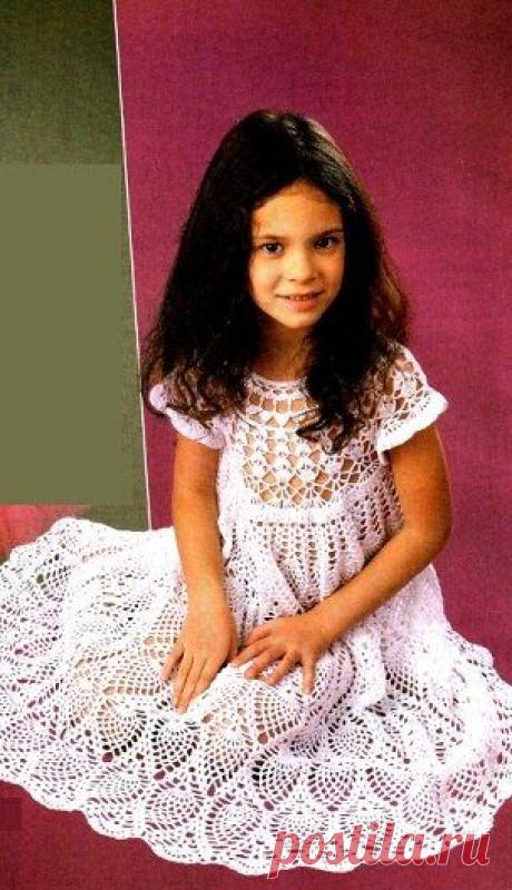 Ажурное платьице для девочки