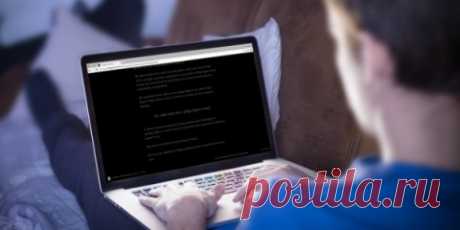 Комфортное чтение в вечернее время. Расширение для Chrome