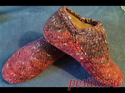 Просто /Стильно /Лаконично/ Уютные следки спицами без шва