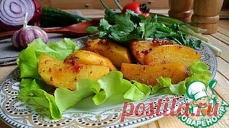 Картофель, запеченный в помидорном соусе - кулинарный рецепт