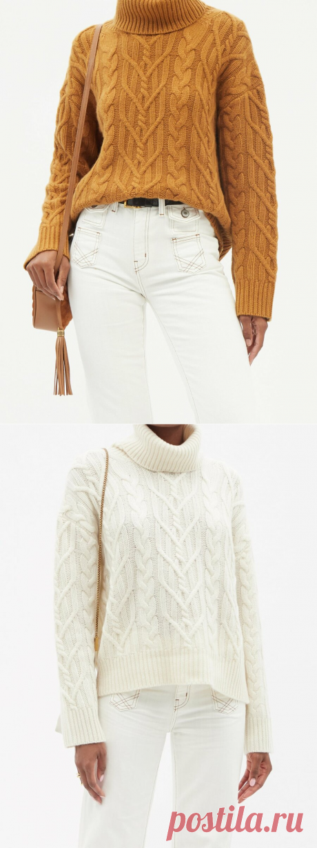 Золотые свитера для золотой осени. Описания и схемы к брендовым [и не очень] моделям | Вязание спицами LenkomKnit | Яндекс Дзен